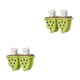 thumbnail image 3 of Advancent ABS forma de sandía molde de helado lindo reemplazo de dibujos animados 4 rejilla lavable DIY molde sellado accesorios verde Verde 2Conjunto, 3 of 6