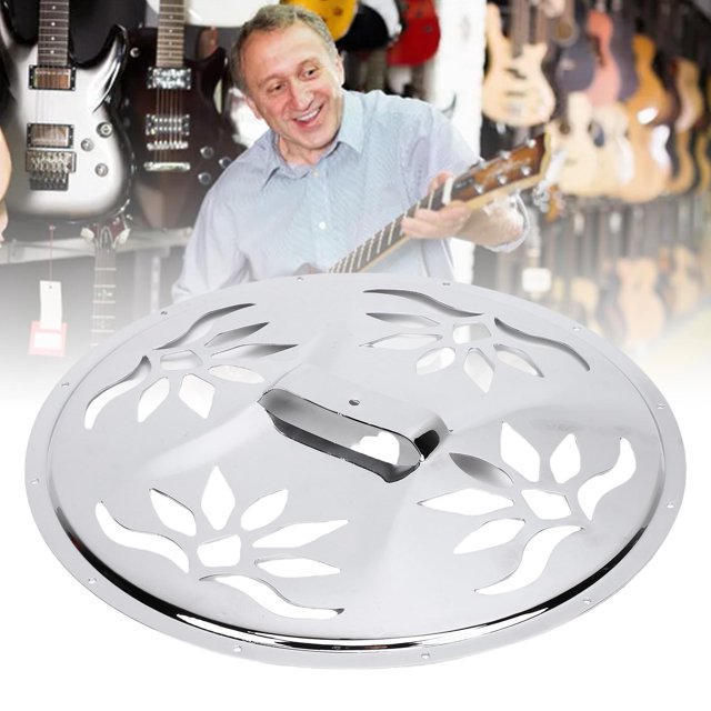 Resonador De Cubierta De Guitarra, Placa De Cubierta De Guitarra Fácil De Instalar, Mano De Obra Fina Para Actualización De Instrumentos