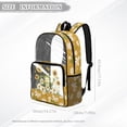 thumbnail image 7 of Xoenoiee Frog Butterfly Sunflower Daisy Print 17 Inch Backpack for Kids Girls PVC Transparent Clear Bookbag with Adjustable Straps, See Through School Bag for Preschool Elementary Kindergarten, 7 of 7