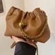 thumbnail image 3 of 9908 Bolso Bandolera Con Cadena Cuentas Doradas Y Nube (marrón), 3 of 9