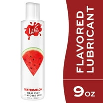 Wet Flavored Water-Based Lube, Luxury Edible Personal Lubricant, Watermelon, 9.0 fl oz