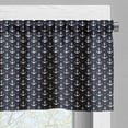 thumbnail image 5 of Ambesonne Anchor Valance & Curtain, Small White Anchors, 55"x36", Black White Red, 5 of 6