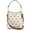 Chalk Multi, variant on Women's Chalk Multi Rainbow Print Leather Mollie Bucket Bag, Off-White