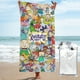 thumbnail image 1 of Toalla de playa Rugrats, suave, de secado rápido, resistente a la arena, para nadar, piscina, yoga, gimnasio, camping, toallas de baño ligeras, regalo para niños, niñas, niños y adultos, 27,5 x 55, 1 of 8
