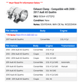 thumbnail image 2 of Exhaust Clamp - Compatible with 2008 - 2017 Audi A5 Quattro 2009 2010 2011 2012 2013 2014 2015 2016, 2 of 2