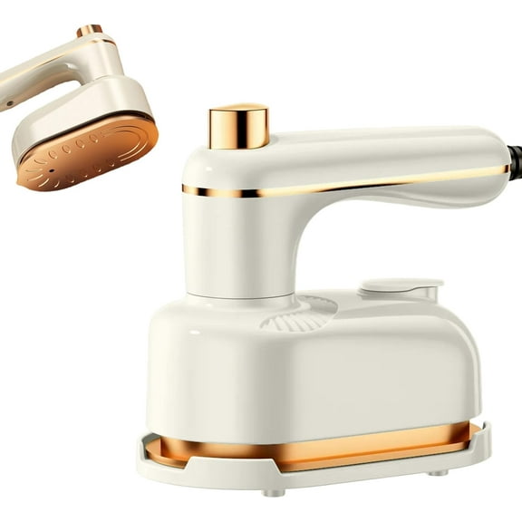 Handheld Portable Steam Iron, 2025 Upgraded Travel Steamer for Clothes Portable Mini, Foldable 2 in 1 Steamer and Iron Travel Home Dorm Office Essentials