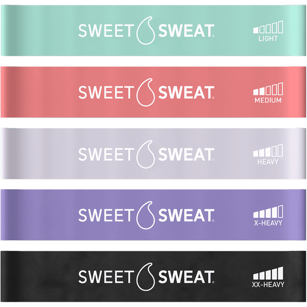 Sweet Sweat Mini Loop Resistance Bands 5 Levels of Resistance