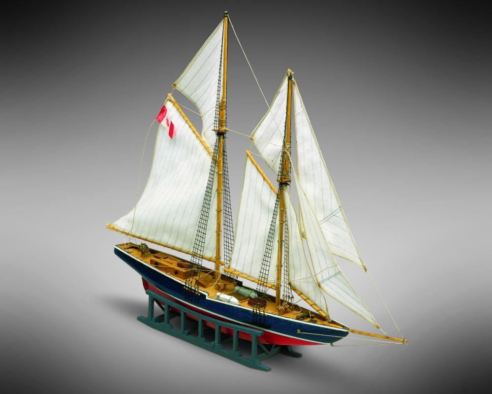 3D paper puzzle building model sea boat ship Blue nose schooner jigsaw assemble 