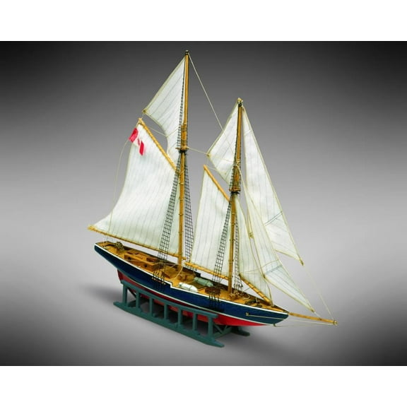 Mamoli MM11 - Bluenose - Pre-Carved Wooden Hull Ship Model Kit - Scale 1/160 Length 270mm (10.5")