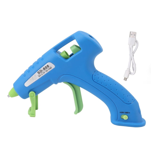 Pistola de pegamento, pistola de pegamento caliente 10 Pistola de pegamento caliente Mini pistola de pegamento caliente Rendimiento finamente ajustado