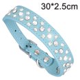 thumbnail image 2 of Collar de cristal brillante de cuero con diamantes de imitación personalizado de 10 "a 24" de largo para perros y gatos, 2 of 5