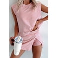 thumbnail image 2 of Chic Casual Women's Tank Top and High-Waisted Split Skirt Set - Light Pink | [ZhiHiMeRi] | (US 8-10)M, 2 of 12