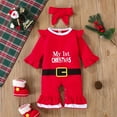 thumbnail image 2 of GZEFJRQM My First Christmas Outfit Girls Outfit Size 8 Pj Set for Girls Toddler Outfits 24 Months Girls Clothes 3-6 Month Onesies Girl One Year Old Girl Clothes White Onesie 12-18 Months, 2 of 8