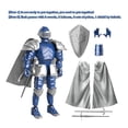 thumbnail image 2 of Figura de Acción de Caballero Medieval LUMRRSK Azul y Plata, 2 of 7