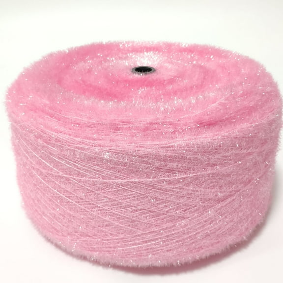 Nvzi 200g Popular Crystal Sequined Fashion Hand Crochet Knitting Yarn for Knitting Weave Knitting Iridescent DIY Threat, Pink