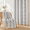 Beige(navy Blue Floral)-55"W x 63"L (Pack of 2), variant on Black 55"W x 63"L (Pack of 2) Semi Sheer Linen Cotton Tassel Window Curtain Drapes
