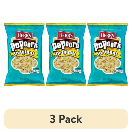 (3 pack) Herr's Original Popcorn, 6 oz