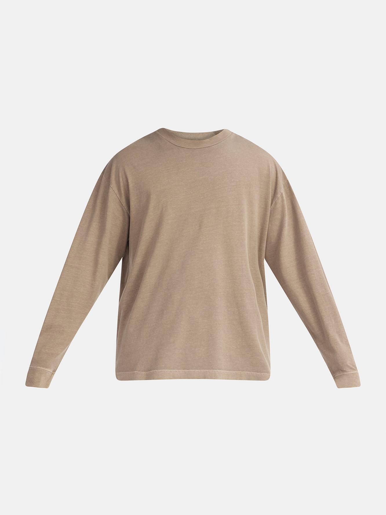 No Boundaries Cotton Oversized Tee with Long Sleeves, Men's & Big Men's