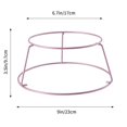 thumbnail image 2 of Chiffon Cake Cooling Rack - Non-Stick Rose Gold Metal Wire Rack for 4/6/8-Inch Cakes - Baking Tool（rose gold）, 2 of 5