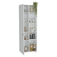 thumbnail image 7 of Wooden Cabinets, Hoyt Kitchen Pantry Storage Cabinet With and Five Interior and Exterior Shelves, White Living Room Cabinets,Engineered Wood Cabinets With Doors, 7 of 7