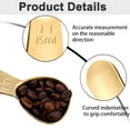 thumbnail image 3 of 3 Pack Coffee Scoop,Stainless Steel Coffee Spoons Tablespoon Measuring Spoons for Tea,Ground Coffee,Whole Bean(15ml)golden9.5*4cm, 3 of 5