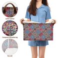 thumbnail image 5 of Yayeee Foldable Storage Basket for Shelves Set of 2 Waterproof Cloth Bins with Handles, Colorful Mandala Pattern, 5 of 7