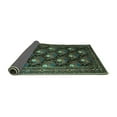 thumbnail image 2 of Ahgly Company Indoor Round Persian Turquoise Blue Traditional Area Rugs, 8' Round, 2 of 4