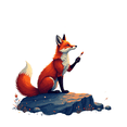 thumbnail image 3 of Cartoon Fox Theme Stickers, Waterproof Fox Theme Sticker for Water Bottle Laptop Phone Cases Planner Skateboard Luggage Helmet Party Favor Decor, Ideal for Adults Teens Teacher Rewards, 3 of 8
