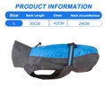 thumbnail image 2 of Chubasquero impermeable para perros, ropa de lluvia ligera ajustable para mascotas (azul), 2 of 8