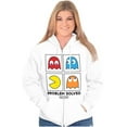 thumbnail image 3 of Problem Solved Pacman Unisex Plus Size Zip Hoodie Brisco Brands 5X, 3 of 5