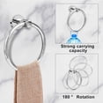 thumbnail image 3 of 10 count  Bathroom Accessories Set, 24inch Polished  Towel Bar Ring+Toilet Paper Holder+ Robe Towel Hook SUS304 Stainless  Bathroon Hardware Set, 3 of 6