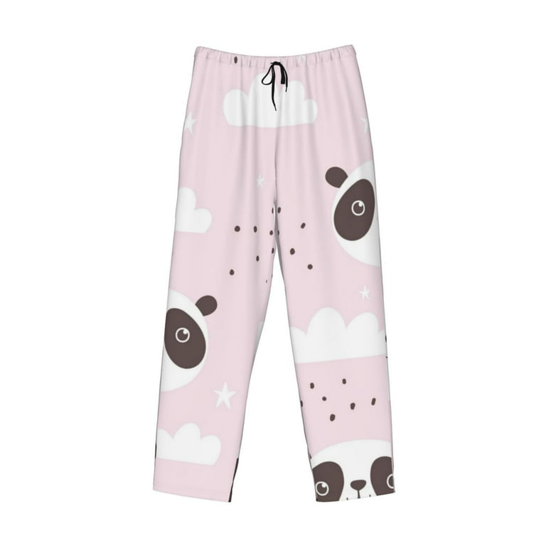 Haiem Cute Panda Men's Pajama Pants Ultra Lightweight Pjs Bottoms