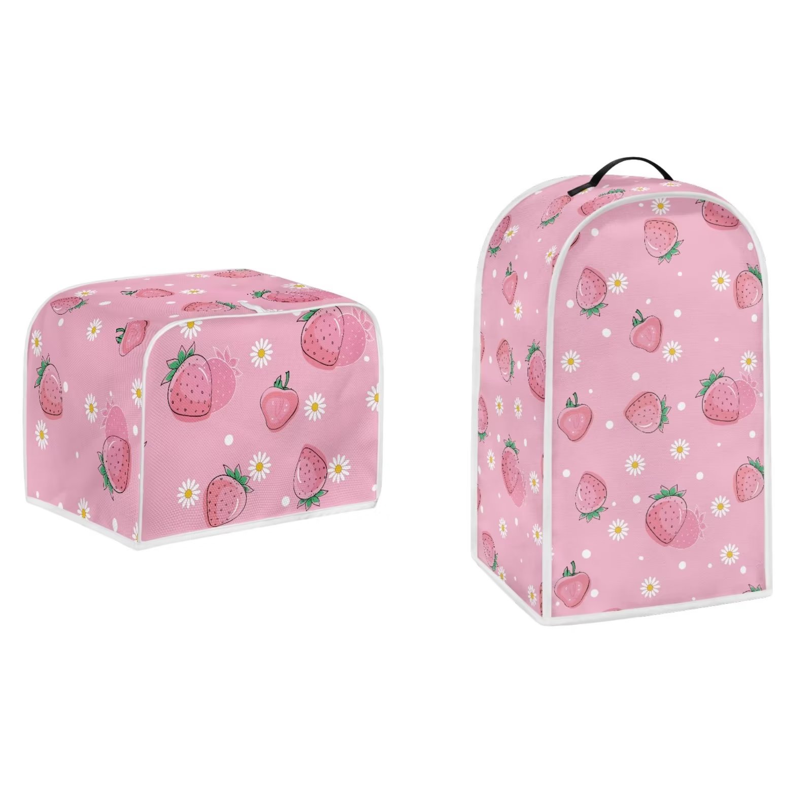 NETILGEN Pink Strawberries Print Blender Covers Dust Proof Kitchenaid