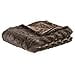 thumbnail image 3 of Cheer Collection Faux Fur Throw Blanket – Plush Blanket for Couch and Bed, Soft Throw Blanket, Cozy & Fluffy Fur Blanket for Snuggling, Gifting & Home Décor, Machine Washable, 60" x 50", Choco, 3 of 4