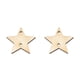 thumbnail image 3 of Kearding 100 piezas de rebanadas de , letreros sin terminar, regalos colgantes pulidos, estrella redonda, recorte de Natural, artesanías hechas estrella 30 mm 2Conjunto, 3 of 6