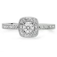 thumbnail image 2 of Dazzlingrock Collection 0.33 Carat (ctw) 14K Round White Diamond Ladies Halo Engagement Ring 1/3 CT, White Gold, Size 8.5, 2 of 3