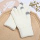 thumbnail image 5 of Guantes de invierno 1 par de guantes de mujer, guantes cálidos de felpa de invierno para mujer (color: blanco, talla de guante: talla única), 5 of 5