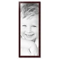 thumbnail image 2 of ArtToFrames 16" x 45" Cherry Stain with Gold Beads Picture Frame, 16x45 inch Red Wood Poster Frame (WOM-4140), 2 of 7