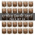thumbnail image 5 of Koyal Wholesale Rustic Wood Florals Wedding Signs Bundle Set for Ceremony, Reception Decor Signage, 8.5 x 11", 30-Pack, 5 of 5
