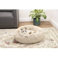 thumbnail image 1 of CEFONU Lits Beignet de Luxe pour Chat et Chien, Lit Rond en Peluche Douce pour Animal de Compagnie, Lit Chaud pour Chiens/chiots/chats Lavable à la Machine, 1 of 5