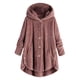 thumbnail image 3 of para mujer, chaqueta de lana, cárdigan, manga larga, botón de piel sintética, invierno cálido SG Zulema  Abrigo de invierno, 3 of 7