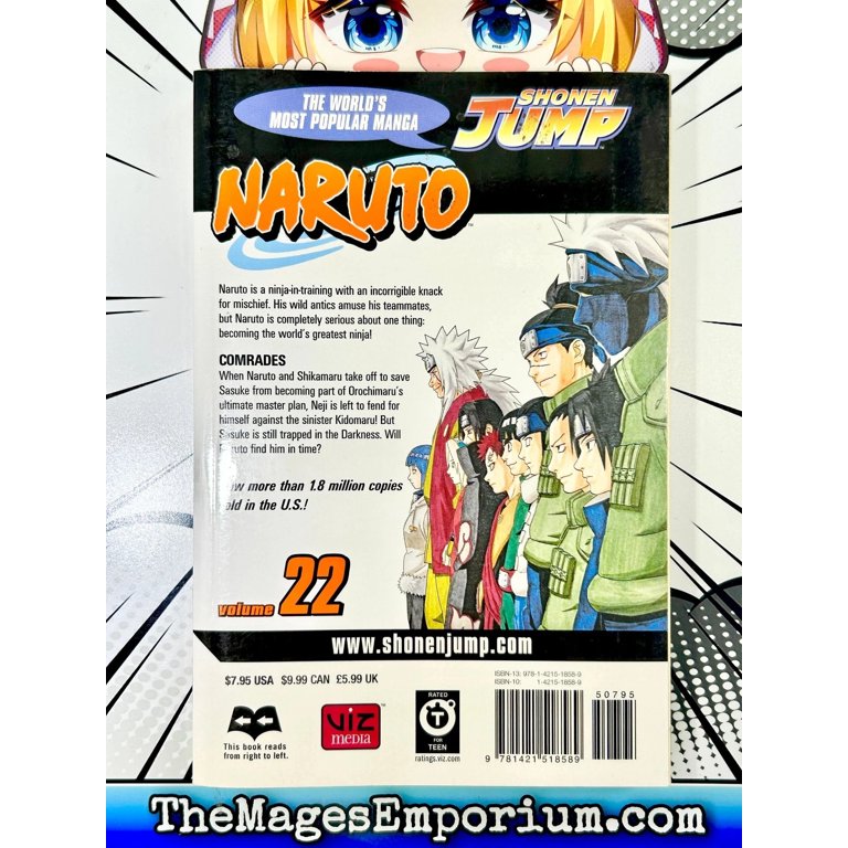Naruto Naruto, Vol. 22: Comrades, Book 22, (Paperback) - Walmart.com