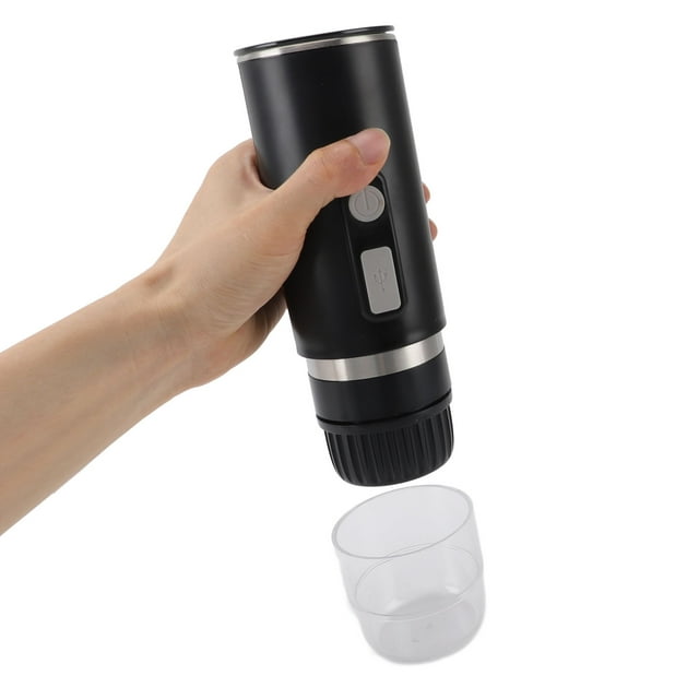 Portable Electric Coffee Maker, Leakproof ABS 15 Bar Pressure Car Coffee Maker Compact for Office