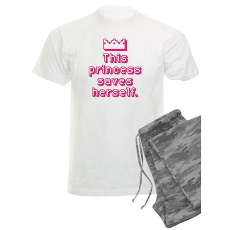 

CafePress - This Princess Saves Herself - Men s Light Pajamas