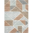 thumbnail image 5 of Well Woven Perseus Modern Geometric Triangles and Shapes Blush Area Rug - Ultra-Soft Yarn, Cut & Loop Pile - For Living Room, Office & Bedroom (3'11" x 5'3"), 5 of 8