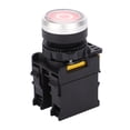 thumbnail image 2 of ABS Push Button Switch Stop Type Self‑Resetting Waterproof Push Button Switch Red AC220V, 2 of 5