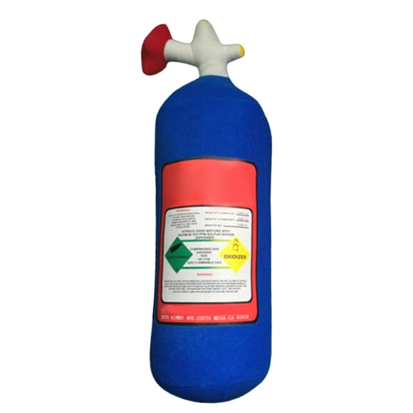 Creative NOS Nitrous Oxide Bottle Pillow Car Decor Backrest Cushion Creative Plush Pillow