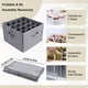 thumbnail image 5 of Organizador Almacenamiento Zapatos Calzado Plegable Contenedor Tela Con Tapa Transparente Los Divisores Ajustables Se Adaptan A Hasta 14 Pares para Deporte Sandalias, 5 of 8