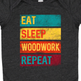 thumbnail image 4 of Inktastic Woodworking Eat Sleep Woodwork Repeat Boys or Girls Baby Bodysuit, 4 of 5