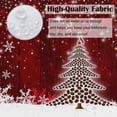 thumbnail image 6 of Red White Christmas Bath Shower Curtain Set Snowy Christmas Tree Winter Snowflakes Shower Curtains Home Decorative Waterproof Polyester Fabric Bathroom Curtain with Hooks 72x72 Inch, 6 of 6